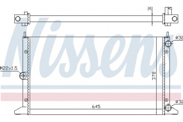 Nissens Ψυγείο, Ψύξη Κινητήρα - 63991