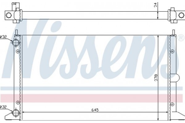 Nissens Ψυγείο, Ψύξη Κινητήρα - 63993