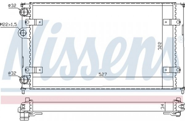 Nissens Ψυγείο, Ψύξη Κινητήρα - 639951