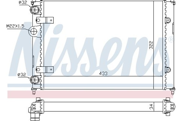 Nissens Ψυγείο, Ψύξη Κινητήρα - 639981