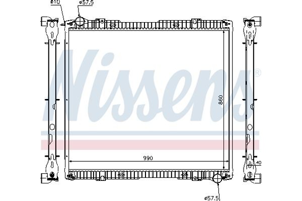 Nissens Ψυγείο, Ψύξη Κινητήρα - 64067A