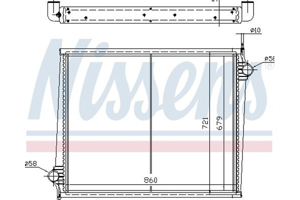 Nissens Ψυγείο, Ψύξη Κινητήρα - 64068A