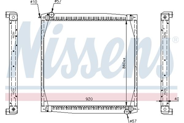 Nissens Ψυγείο, Ψύξη Κινητήρα - 64069A