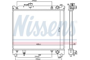 Nissens Ψυγείο, Ψύξη Κινητήρα - 64079