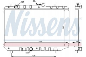 Nissens Ψυγείο, Ψύξη Κινητήρα - 64154