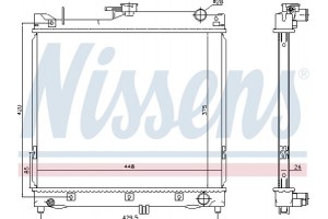 Nissens Ψυγείο, Ψύξη Κινητήρα - 64162