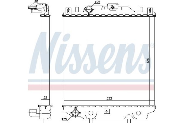 Nissens Ψυγείο, Ψύξη Κινητήρα - 64174A