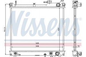 Nissens Ψυγείο, Ψύξη Κινητήρα - 641757