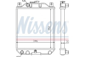 Nissens Ψυγείο, Ψύξη Κινητήρα - 64183
