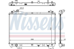 Nissens Ψυγείο, Ψύξη Κινητήρα - 64201