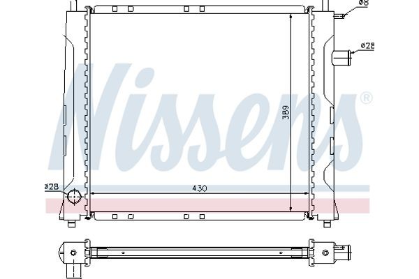 Nissens Ψυγείο, Ψύξη Κινητήρα - 642091