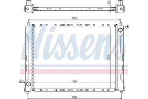 Nissens Ψυγείο, Ψύξη Κινητήρα - 642161