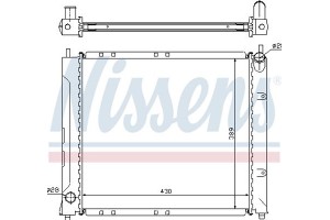 Nissens Ψυγείο, Ψύξη Κινητήρα - 64217A
