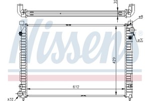 Nissens Ψυγείο, Ψύξη Κινητήρα - 64301A