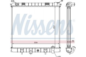 Nissens Ψυγείο, Ψύξη Κινητήρα - 64302A