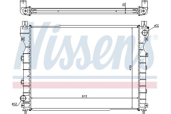 Nissens Ψυγείο, Ψύξη Κινητήρα - 64310A