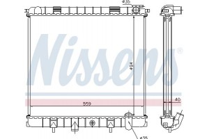 Nissens Ψυγείο, Ψύξη Κινητήρα - 64319A