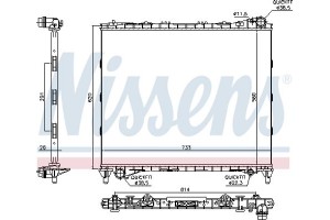 Nissens Ψυγείο, Ψύξη Κινητήρα - 64331