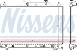 Nissens Ψυγείο, Ψύξη Κινητήρα - 64657