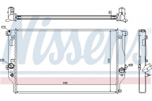 Nissens Ψυγείο, Ψύξη Κινητήρα - 64677A