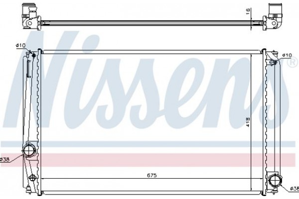 Nissens Ψυγείο, Ψύξη Κινητήρα - 64678A