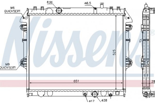 Nissens Ψυγείο, Ψύξη Κινητήρα - 646807