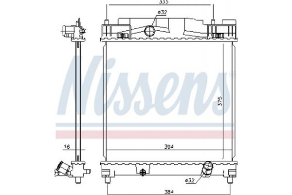 Nissens Ψυγείο, Ψύξη Κινητήρα - 646816