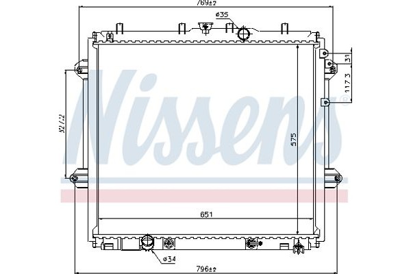 Nissens Ψυγείο, Ψύξη Κινητήρα - 646825