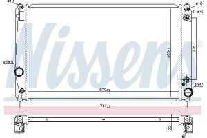 Nissens Ψυγείο, Ψύξη Κινητήρα - 646843