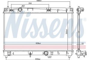Nissens Ψυγείο, Ψύξη Κινητήρα - 646847