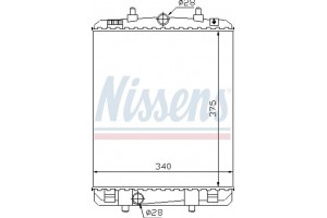 Nissens Ψυγείο, Ψύξη Κινητήρα - 64687