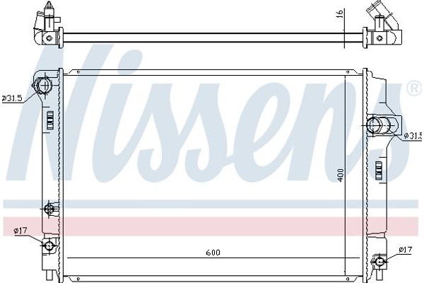 Nissens Ψυγείο, Ψύξη Κινητήρα - 646873