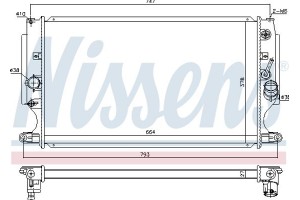 Nissens Ψυγείο, Ψύξη Κινητήρα - 646875