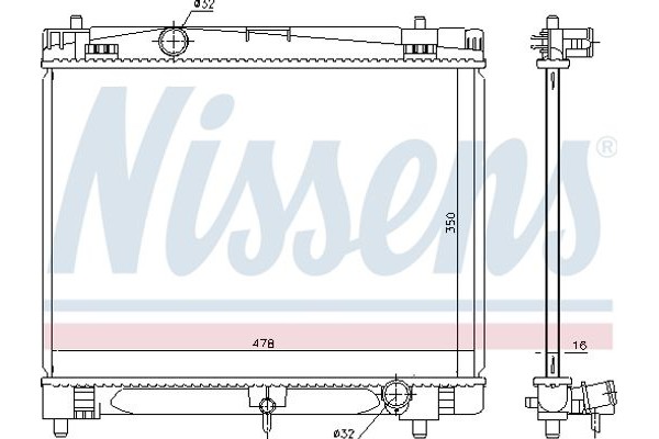 Nissens Ψυγείο, Ψύξη Κινητήρα - 646877