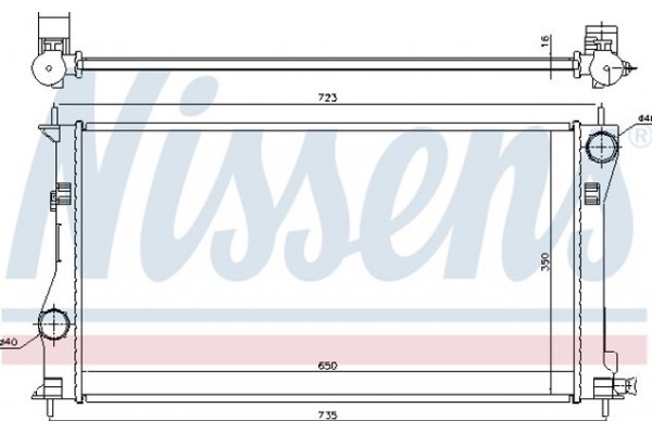 Nissens Ψυγείο, Ψύξη Κινητήρα - 646878