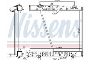 Nissens Ψυγείο, Ψύξη Κινητήρα - 646885