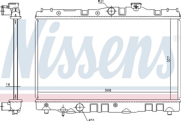 Nissens Ψυγείο, Ψύξη Κινητήρα - 646886