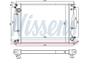 Nissens Ψυγείο, Ψύξη Κινητήρα - 646904