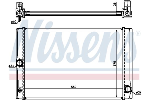 Nissens Ψυγείο, Ψύξη Κινητήρα - 64691