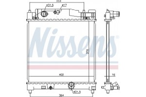 Nissens Ψυγείο, Ψύξη Κινητήρα - 646915