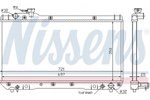 Nissens Ψυγείο, Ψύξη Κινητήρα - 64706