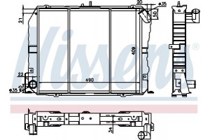 Nissens Ψυγείο, Ψύξη Κινητήρα - 64737