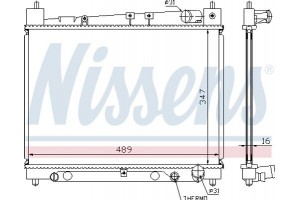 Nissens Ψυγείο, Ψύξη Κινητήρα - 64798