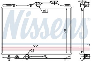 Nissens Ψυγείο, Ψύξη Κινητήρα - 64839