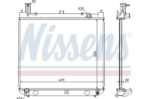 Nissens Ψυγείο, Ψύξη Κινητήρα - 64858A