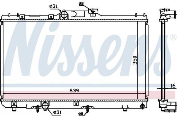 Nissens Ψυγείο, Ψύξη Κινητήρα - 64868A