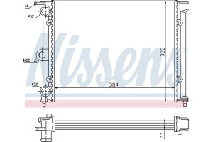 Nissens Ψυγείο, Ψύξη Κινητήρα - 651711