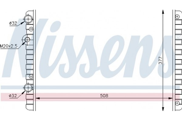 Nissens Ψυγείο, Ψύξη Κινητήρα - 652321