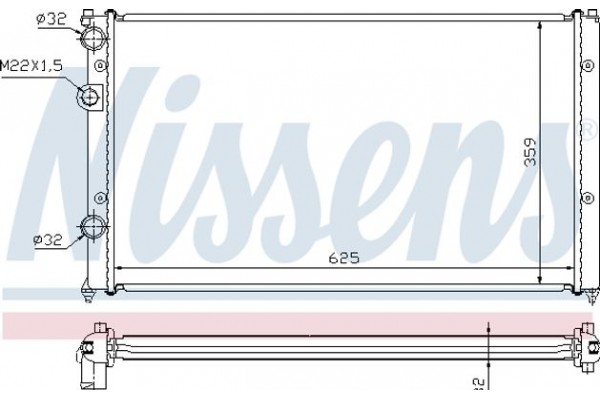 Nissens Ψυγείο, Ψύξη Κινητήρα - 652551