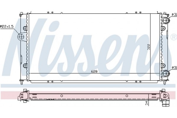 Nissens Ψυγείο, Ψύξη Κινητήρα - 652681